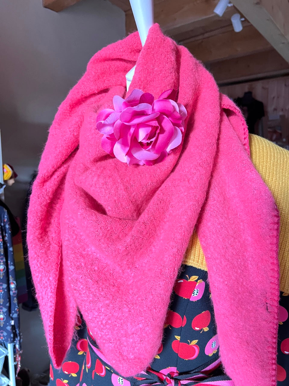 Schal Leicht und Locker Pink