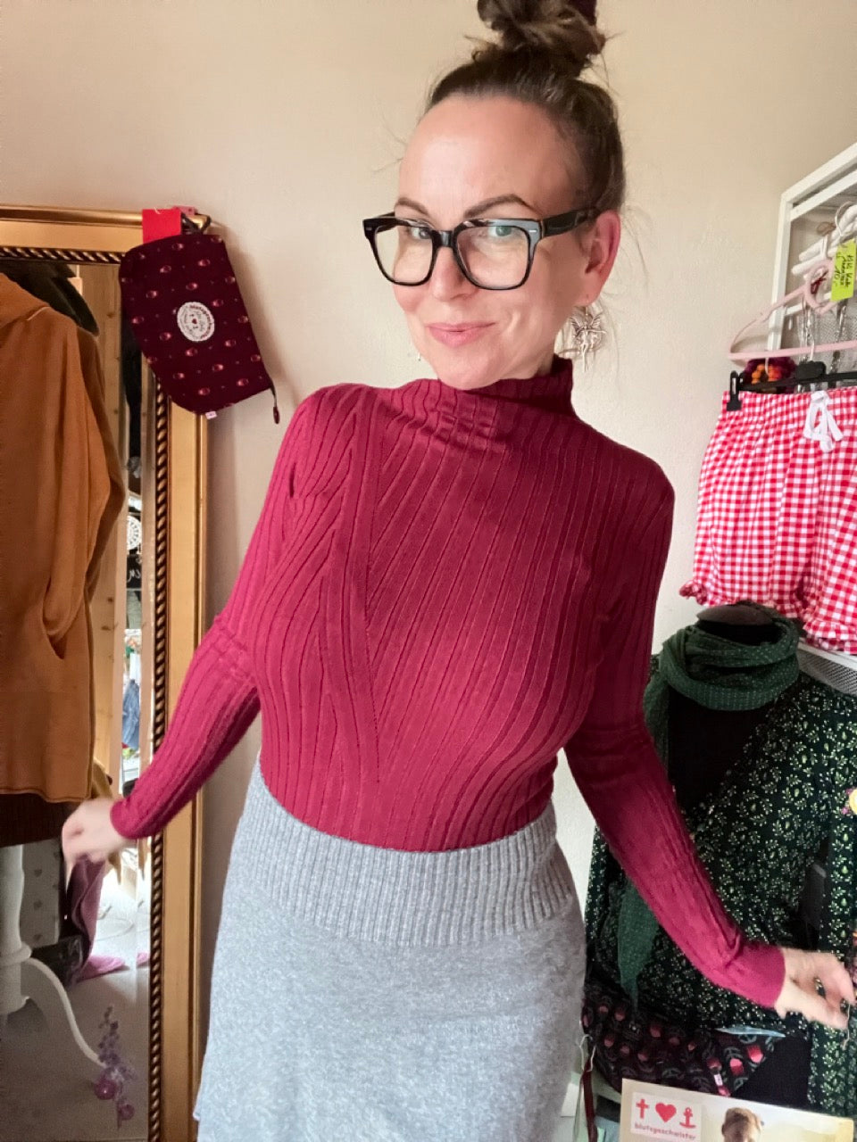 Pulli Sinja Rotviolett