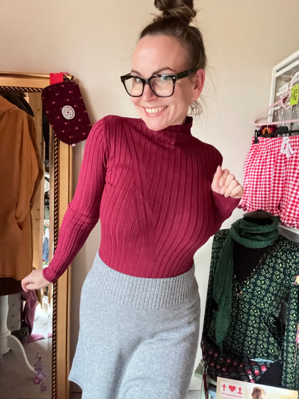 Pulli Sinja Rotviolett