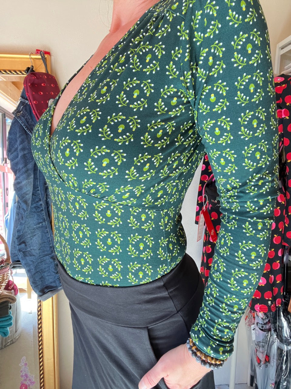 Langarm Shirt Wiesentanz Grün
