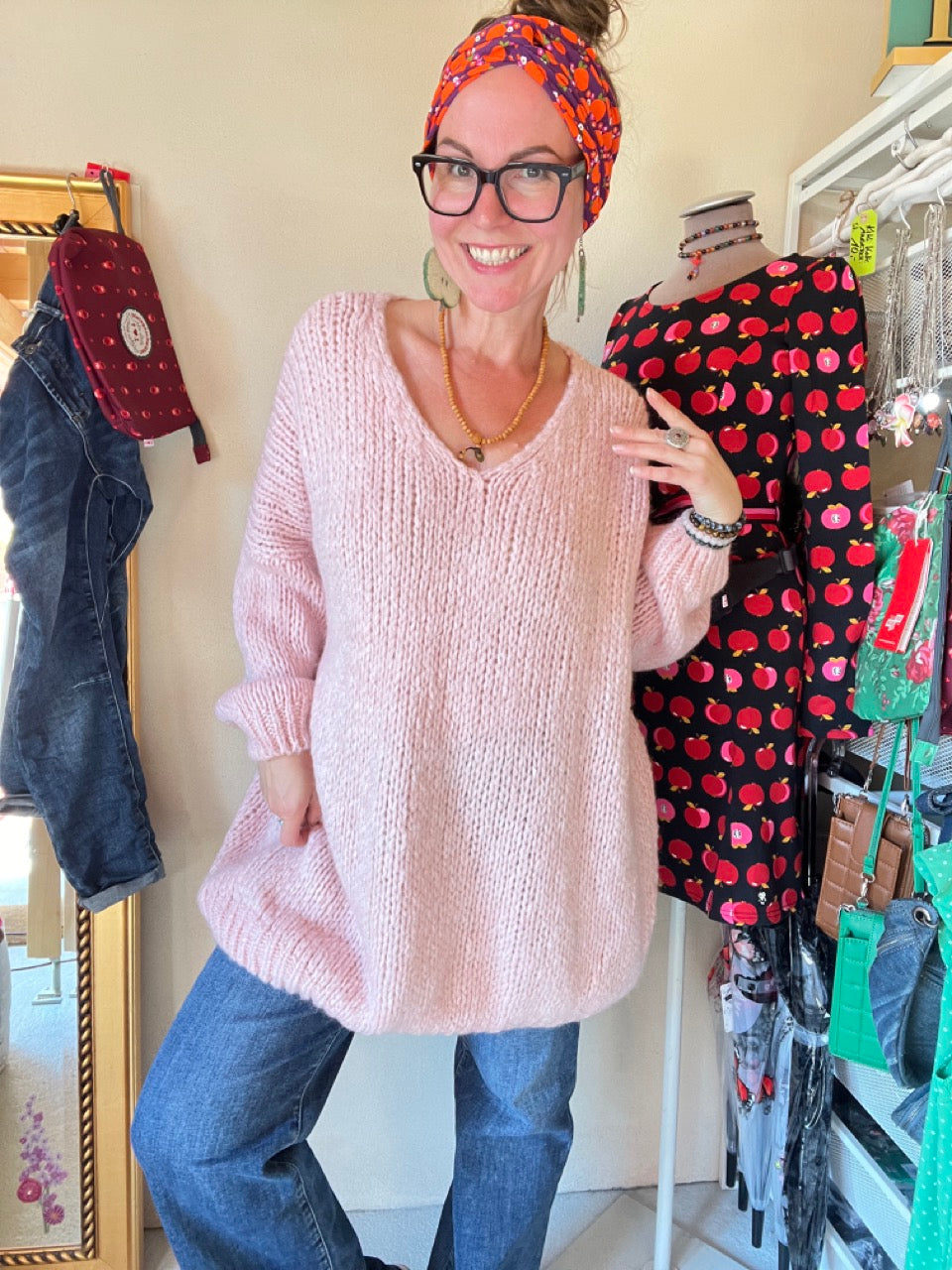 Strickpullover Loreley Zart Rose