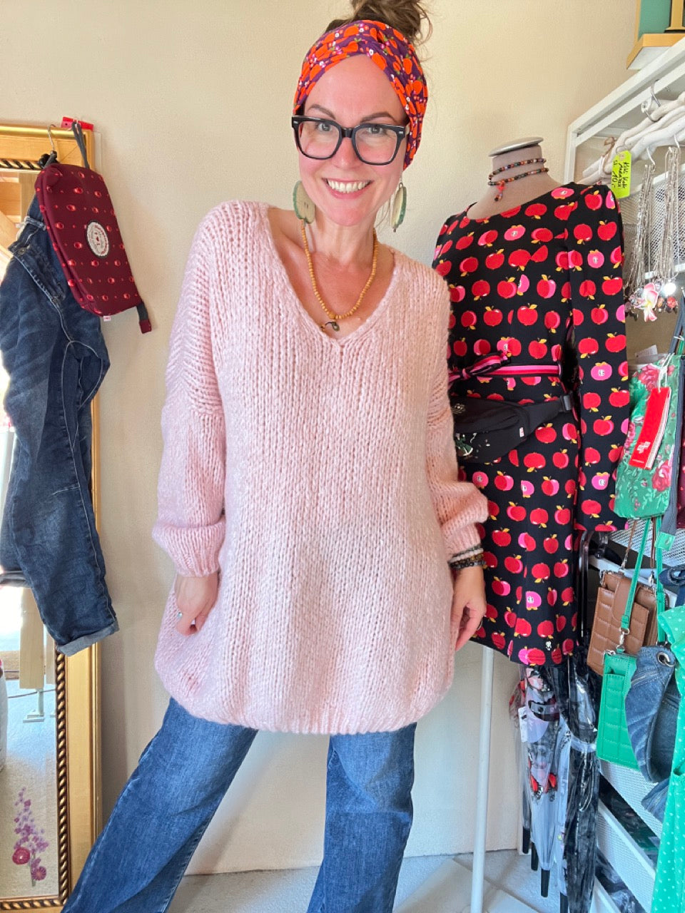 Strickpullover Loreley Zart Rose