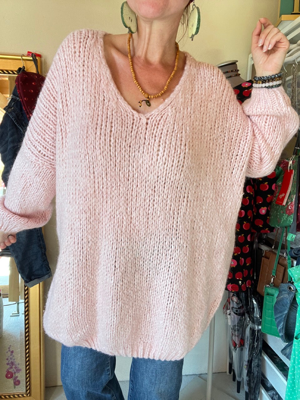 Strickpullover Loreley Zart Rose