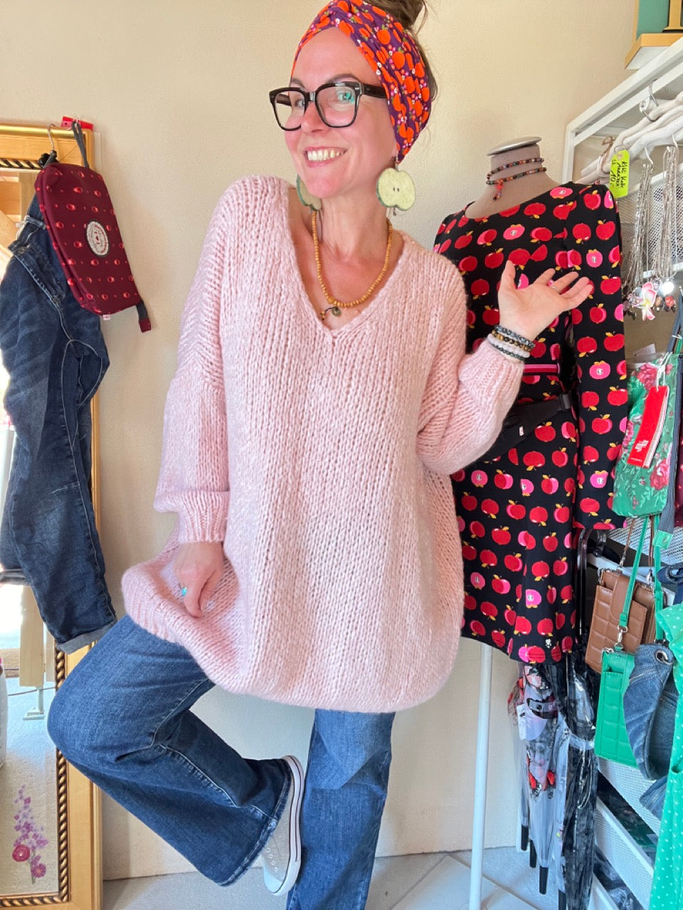 Strickpullover Loreley Zart Rose