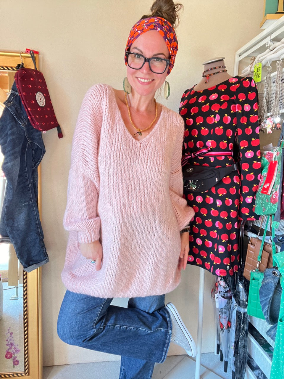 Strickpullover Loreley Zart Rose