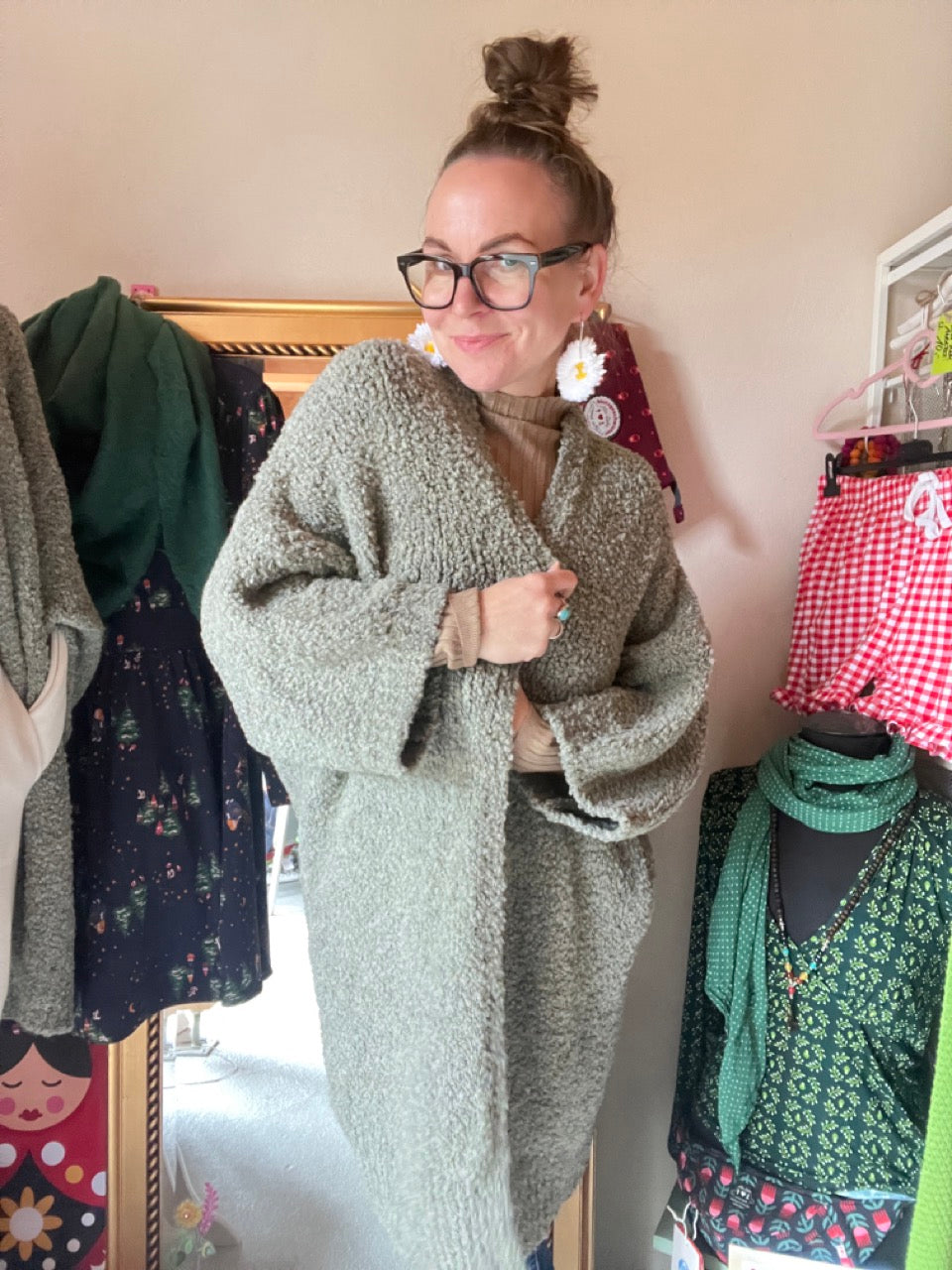 Strickjacke Lara Olive