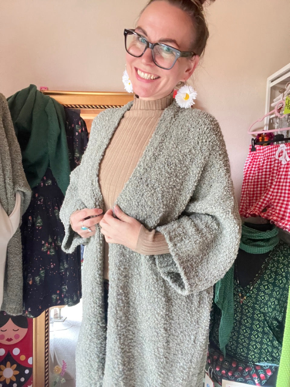 Strickjacke Lara Olive