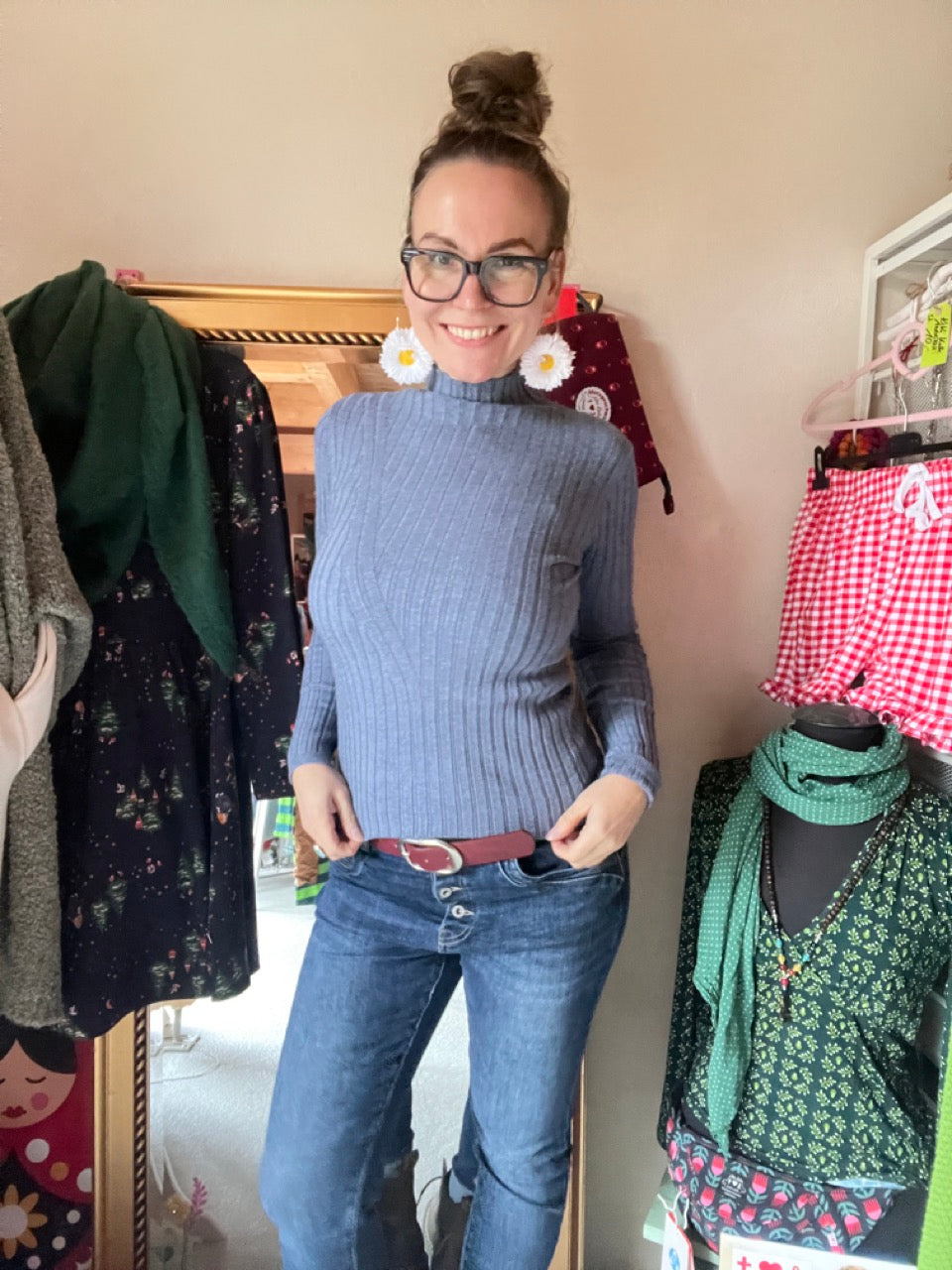 Pulli Sinja Jeansblau
