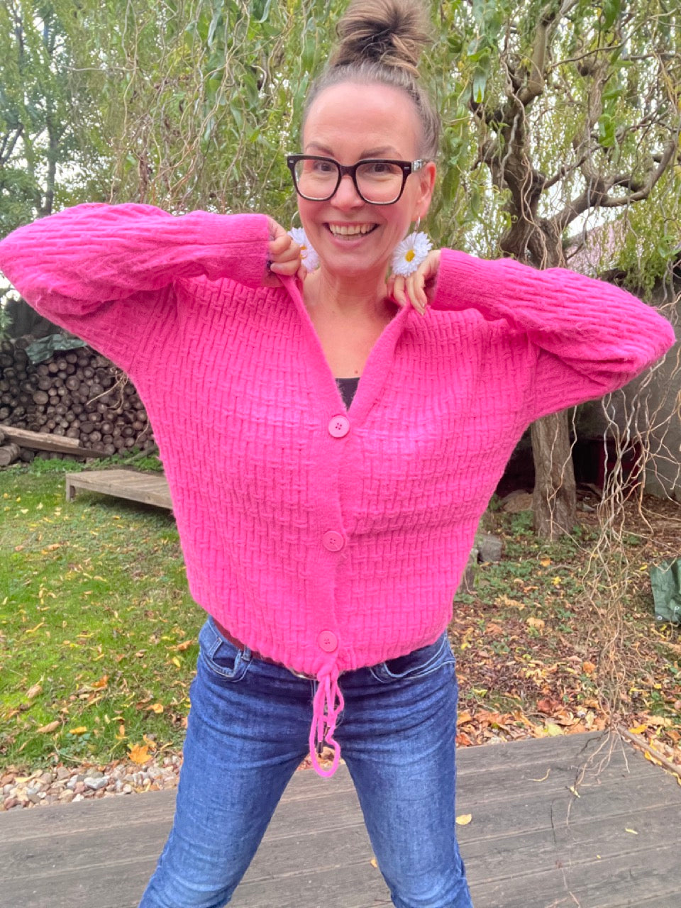 Strickjacke Madame Marie Pink