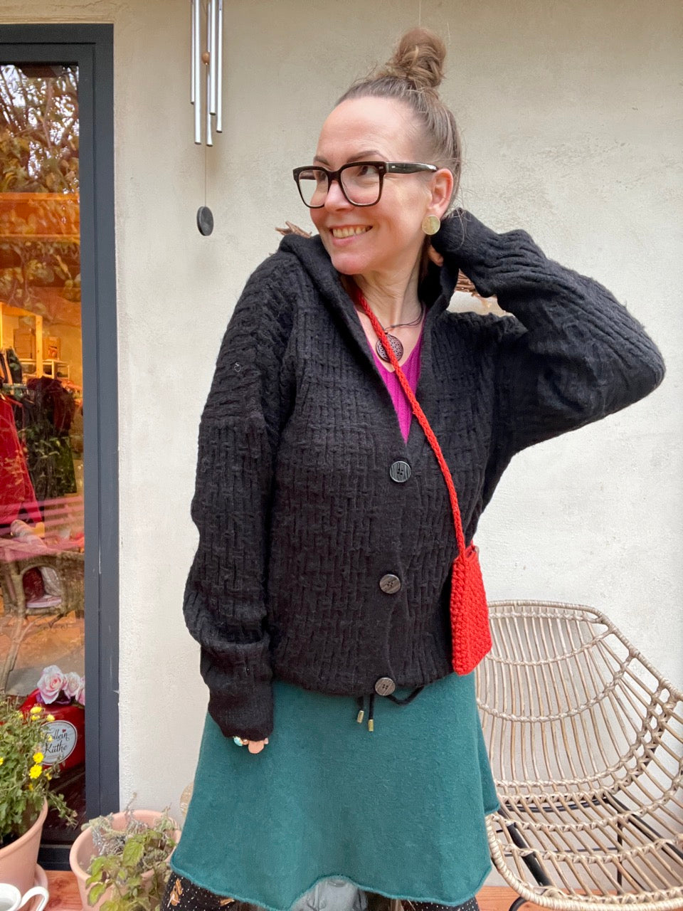 Strickjacke Madame Marie Schwarz
