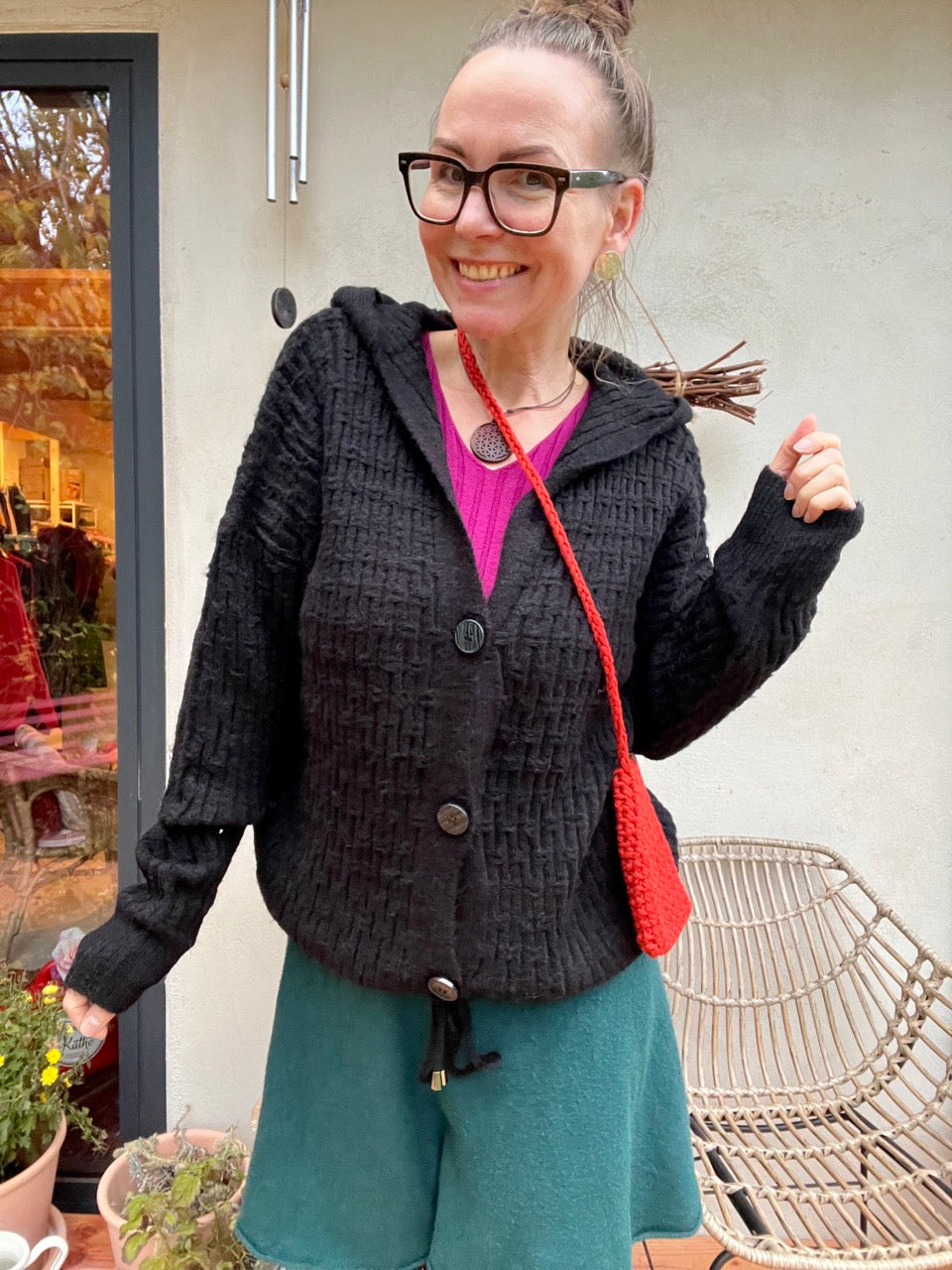 Strickjacke Madame Marie Schwarz