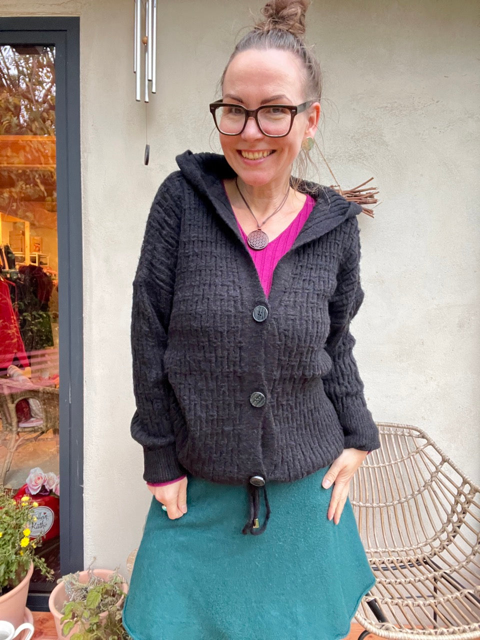 Strickjacke Madame Marie Schwarz