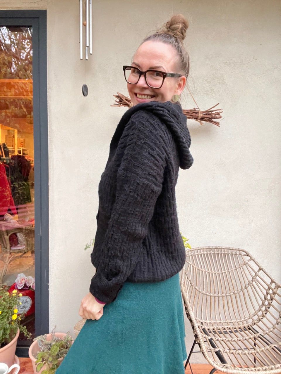 Strickjacke Madame Marie Schwarz