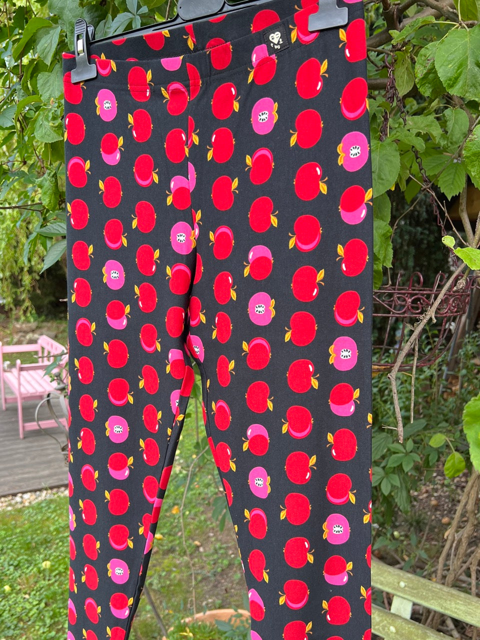 Thermo Leggings Apfelbäckchen Schwarz