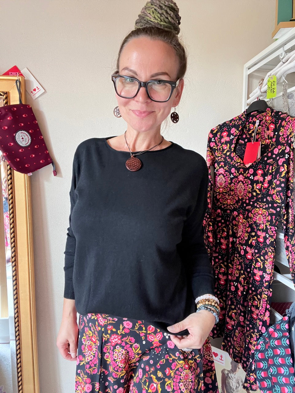 Pulli Federleicht Schwarz