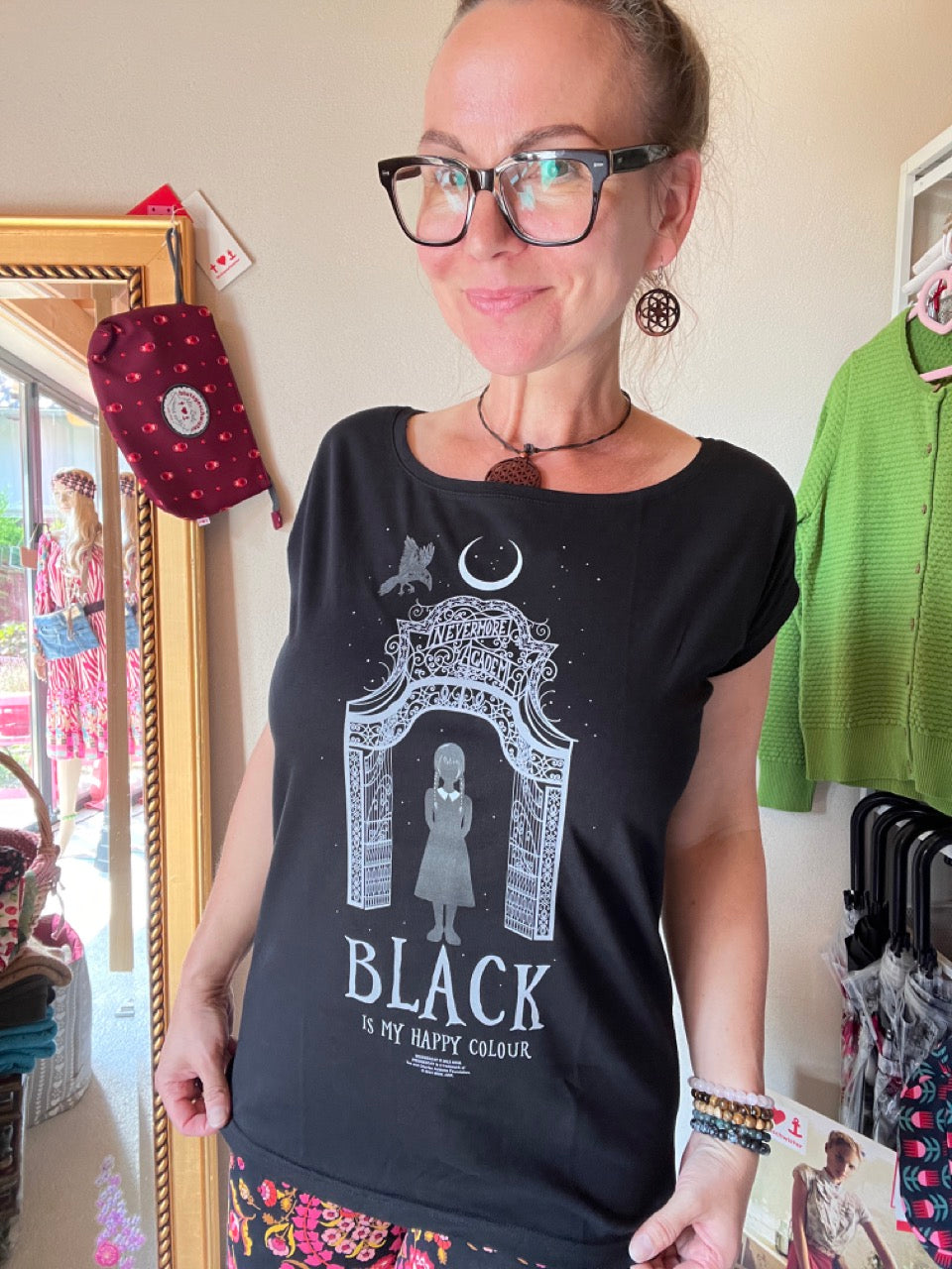 Shirt Wednesday My Happy Color Schwarz