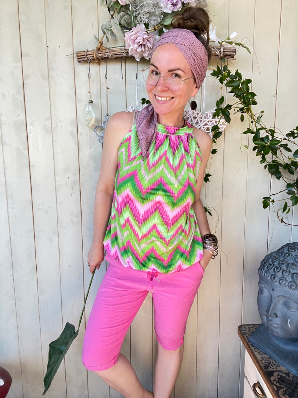 Jogpants Short Nice Style Pink