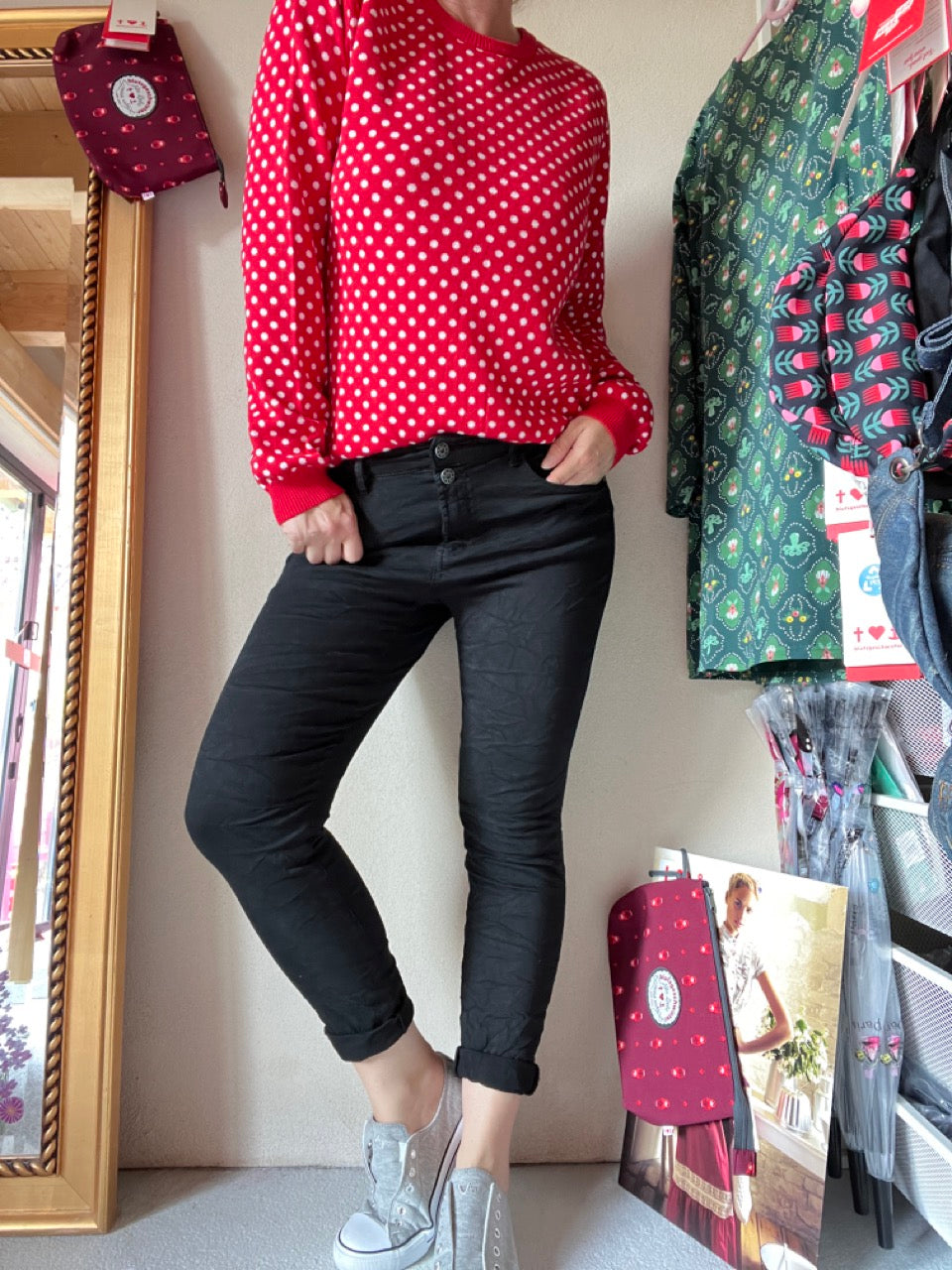 Hose NEU! Jeans Fantastisch Elastisch Schwarz