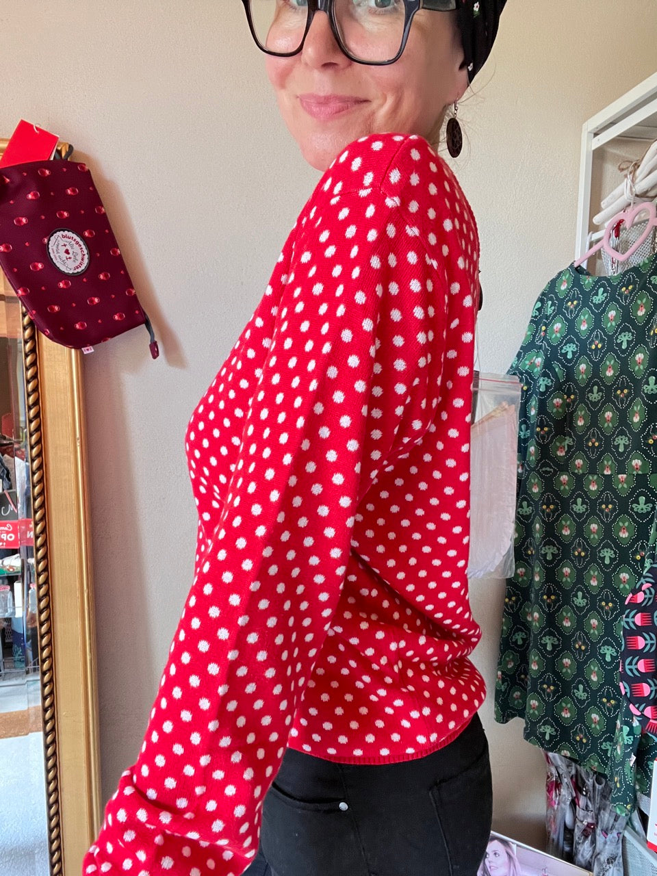 Pulli Lizzy Rot Punkte