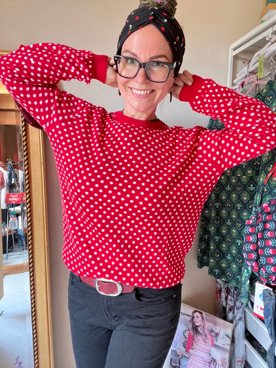 Pulli Lizzy Rot Punkte