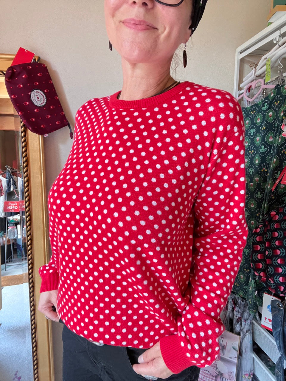 Pulli Lizzy Rot Punkte
