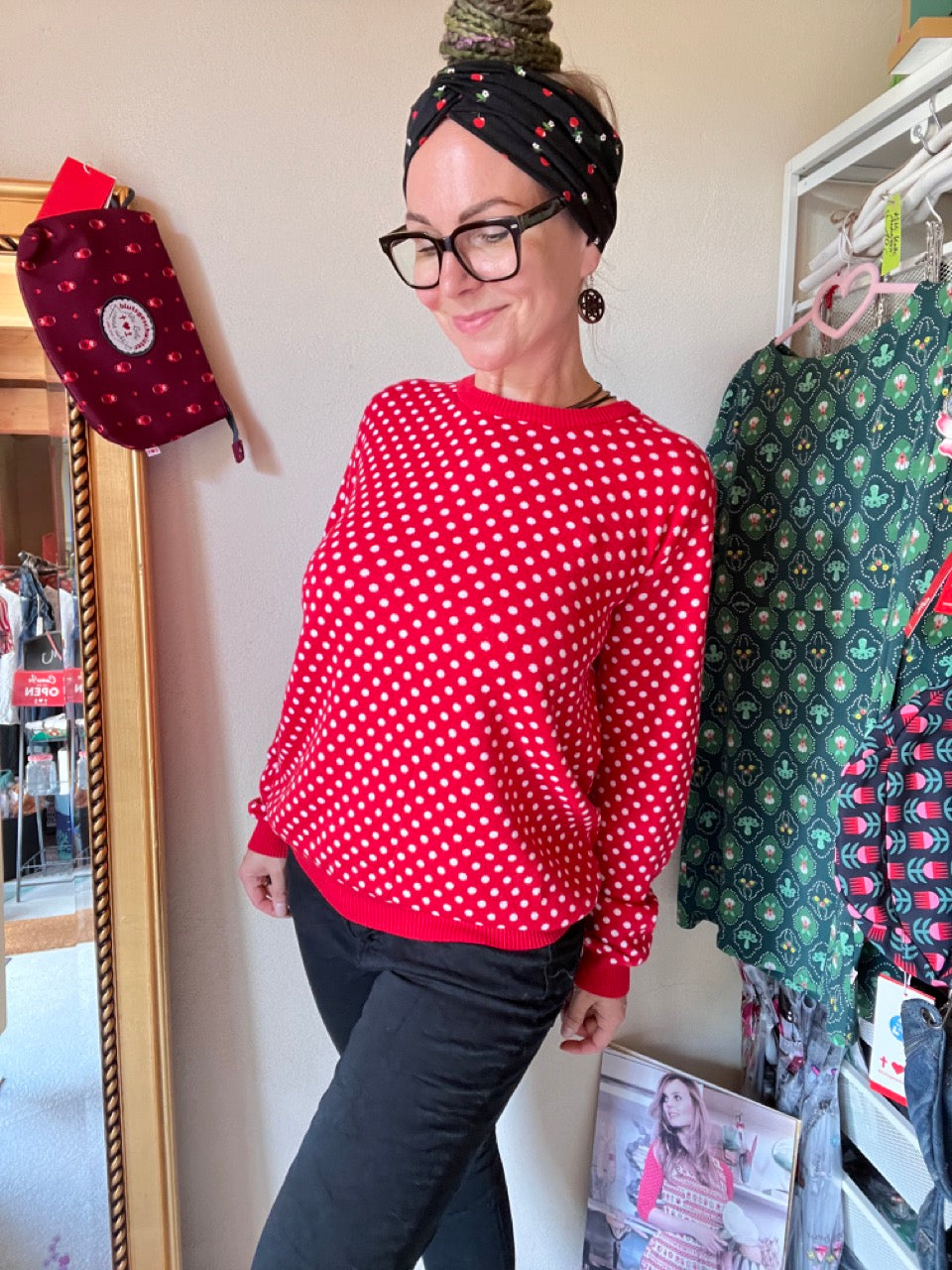 Pulli Lizzy Rot Punkte