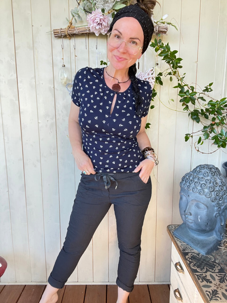 Jogpants Nice Style Herbst Schwarz