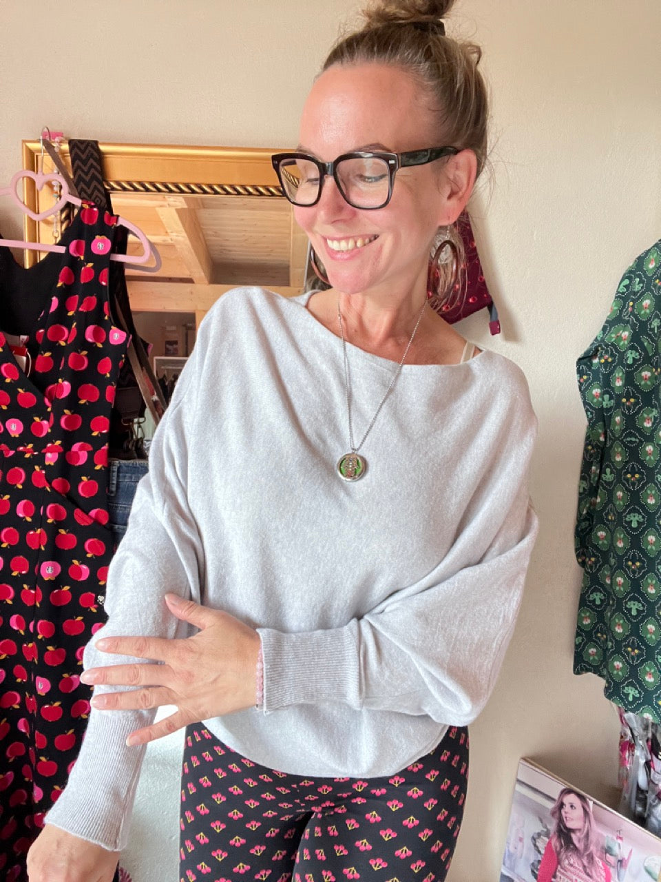 Pulli Kuschelglück Hellgrau