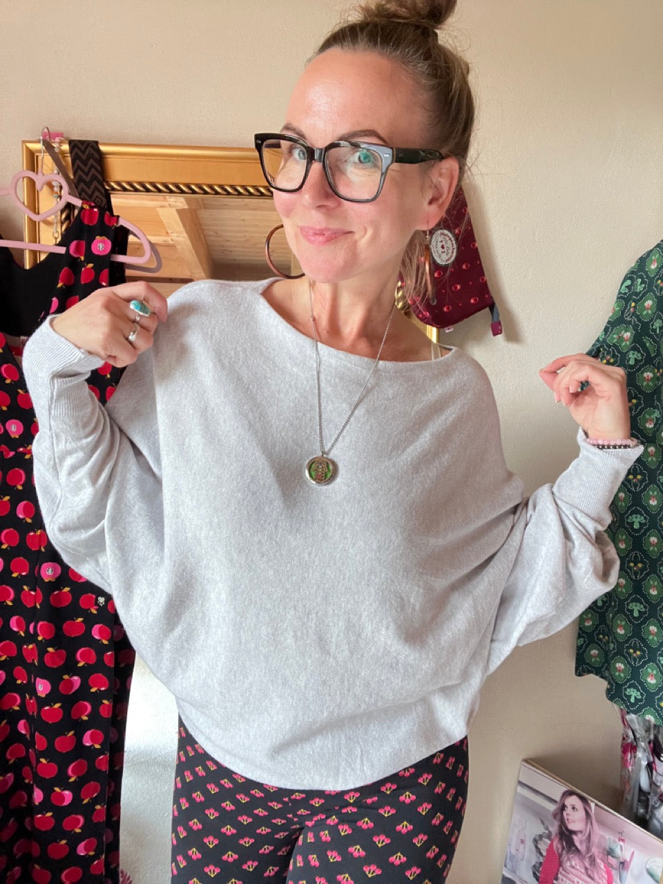 Pulli Kuschelglück Hellgrau