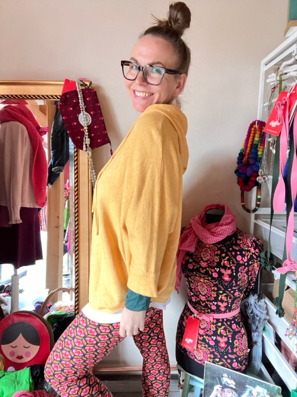 Pulli Heimatglück Senfgelb