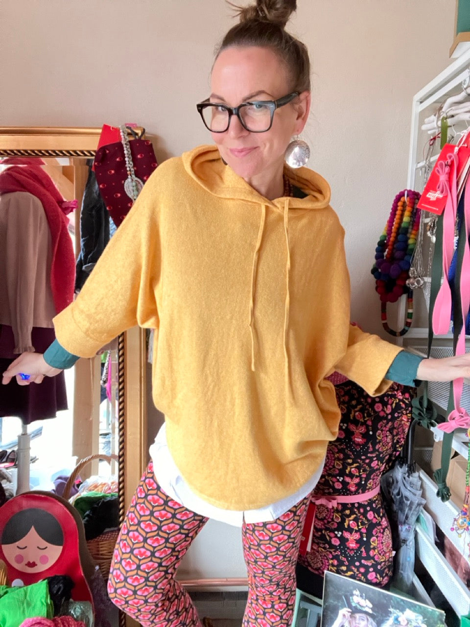Pulli Heimatglück Senfgelb
