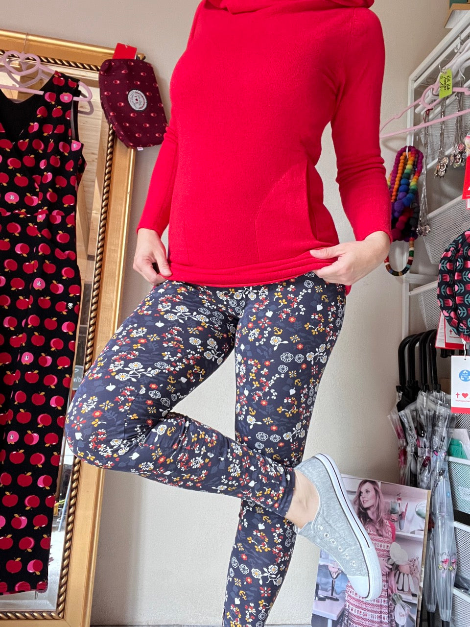 Leggings My Garden Blau