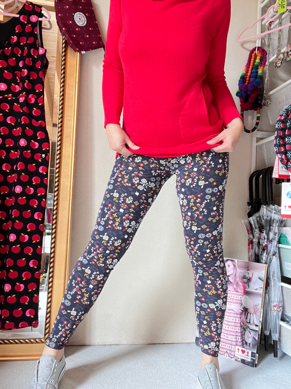 Leggings My Garden Blau