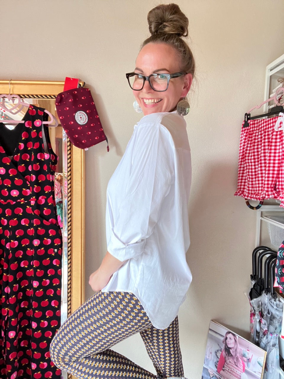 Hemd Bluse Gretchen Weiß