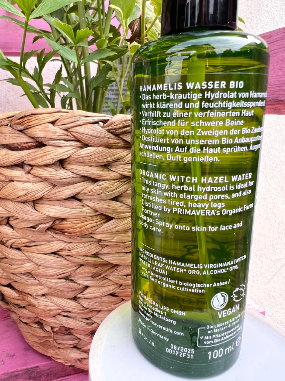 Pflanzenwasser Hamamelis Bio