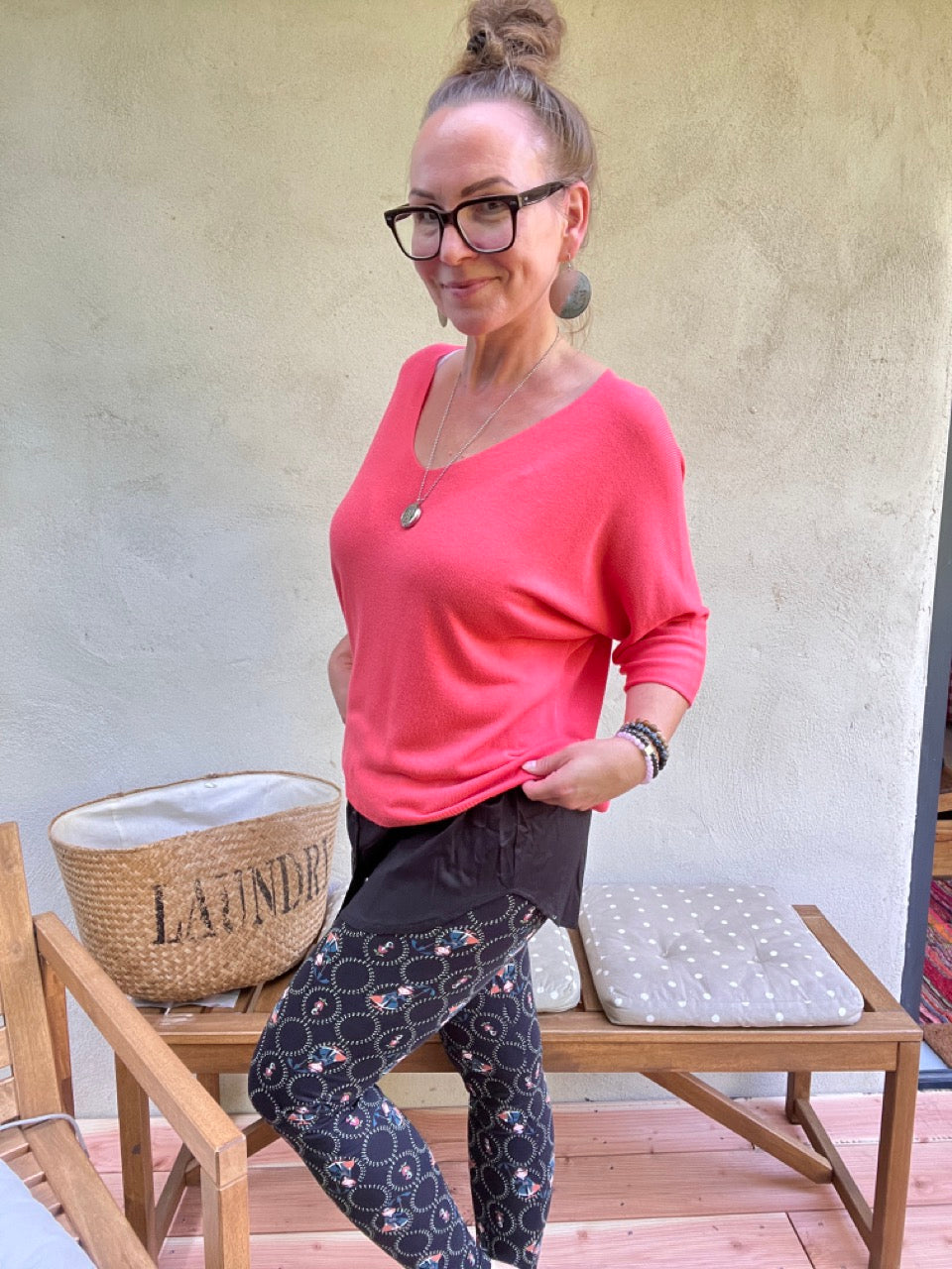 Blusen Rock in Schwarz und Olive