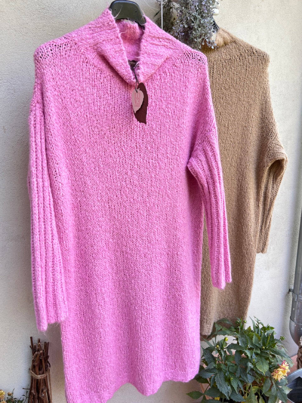 Kleid Frisch verliebt Cappuccino und Rosa