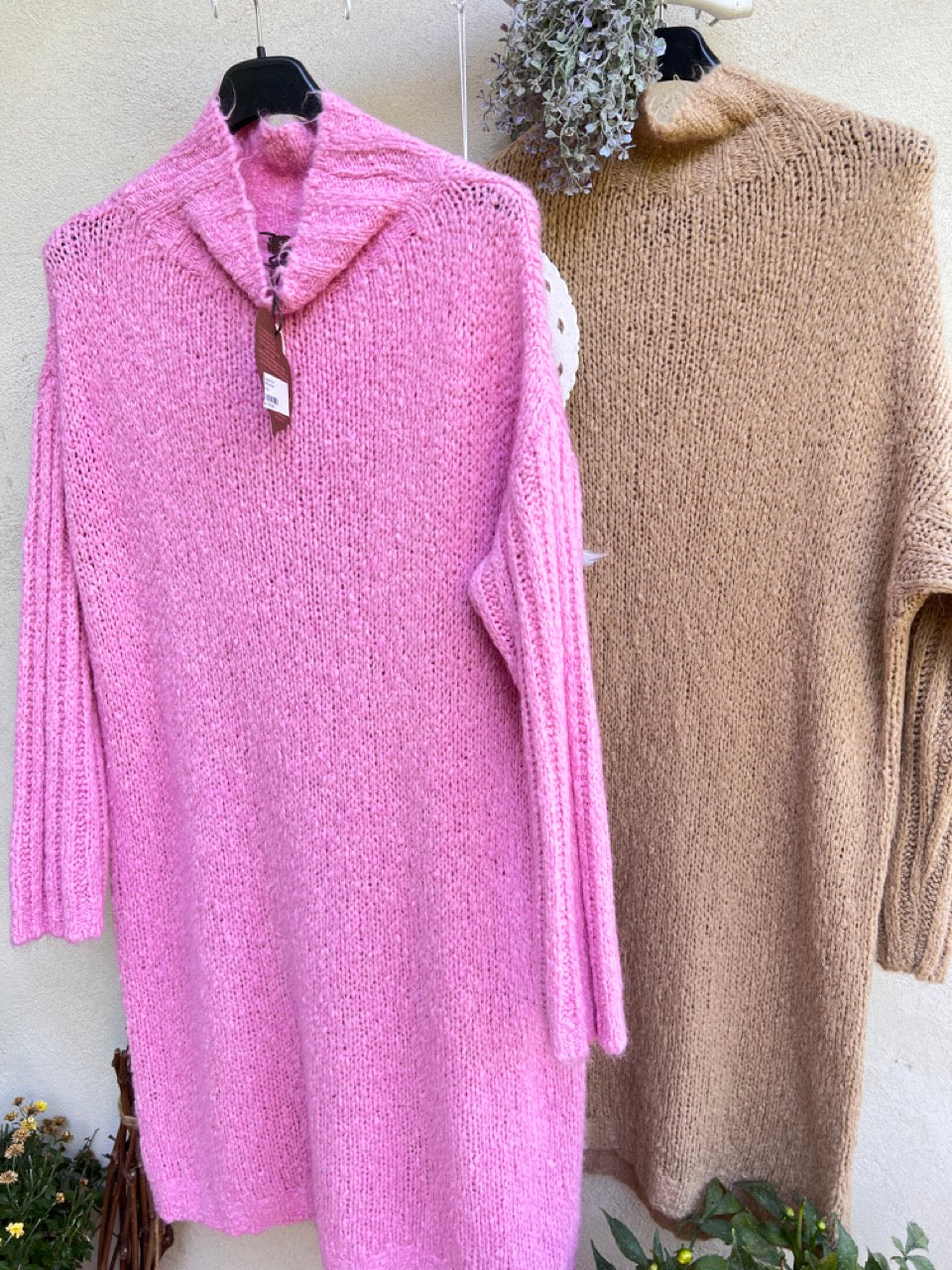 Kleid Frisch verliebt Cappuccino und Rosa