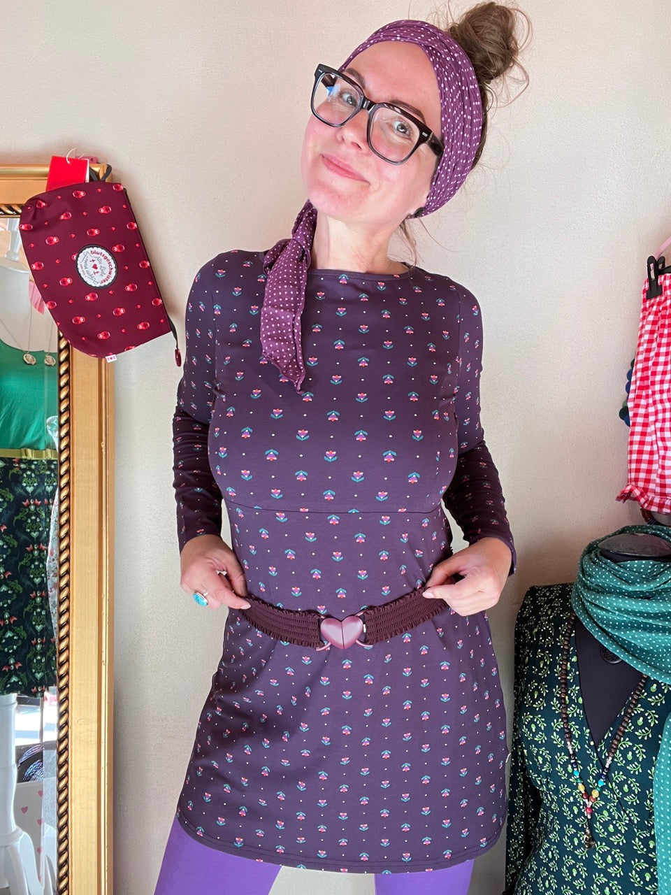 Kleid Little Flower Violett