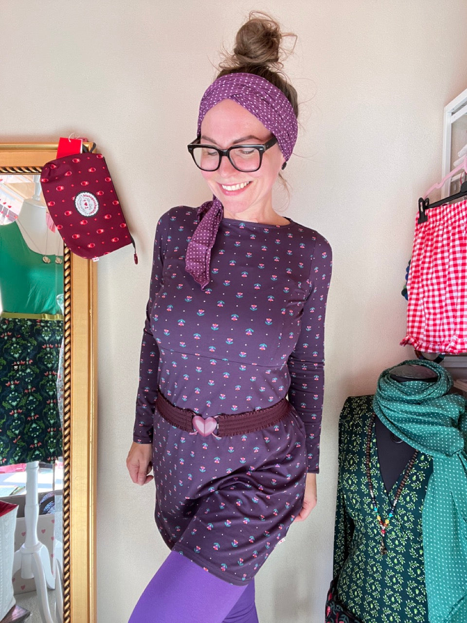Kleid Little Flower Violett