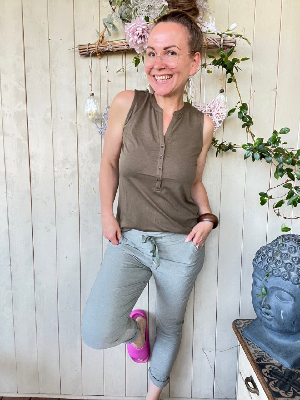 Jogpants Nice Style Olive Grün