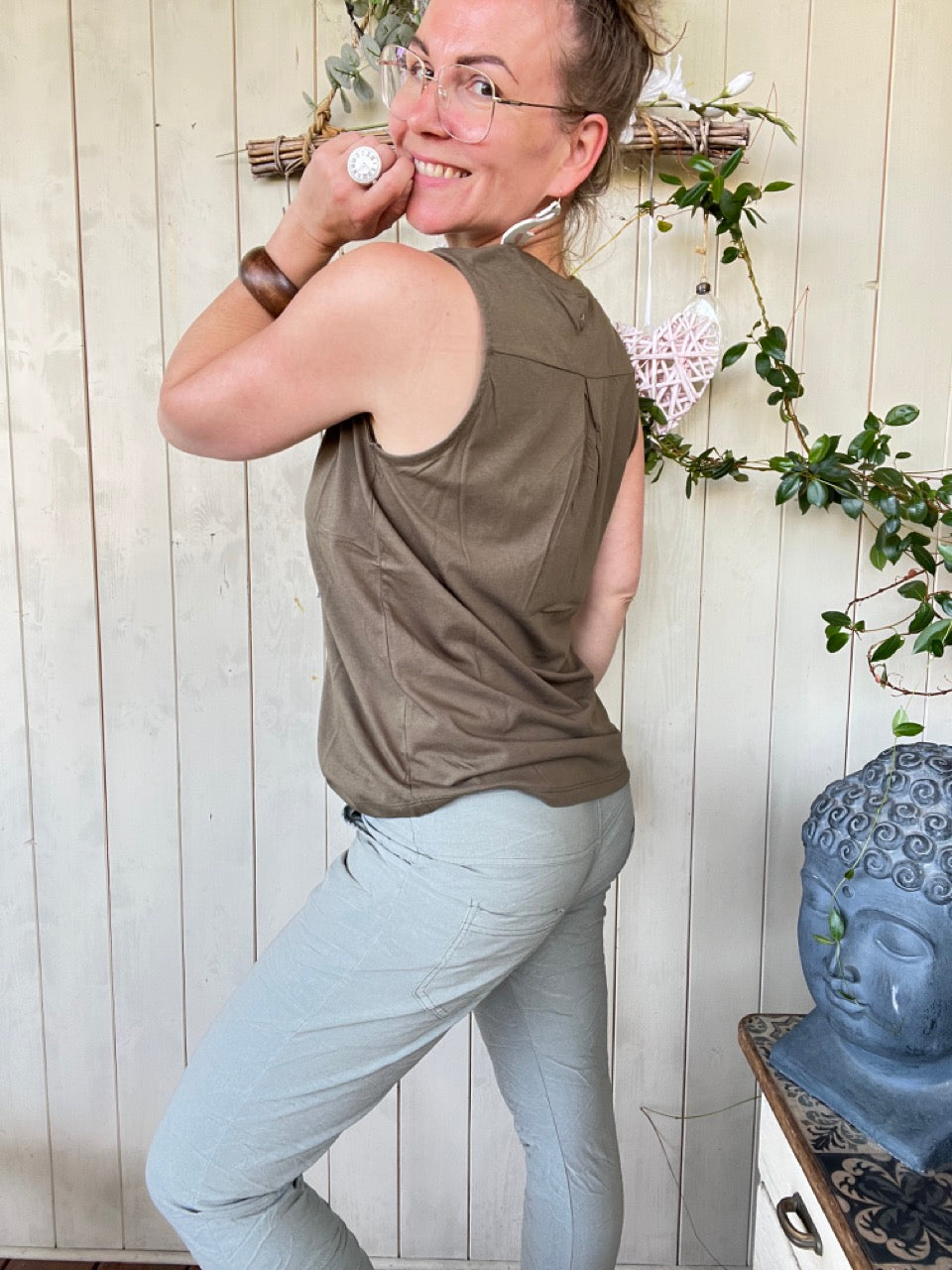 Jogpants Nice Style Olive Grün