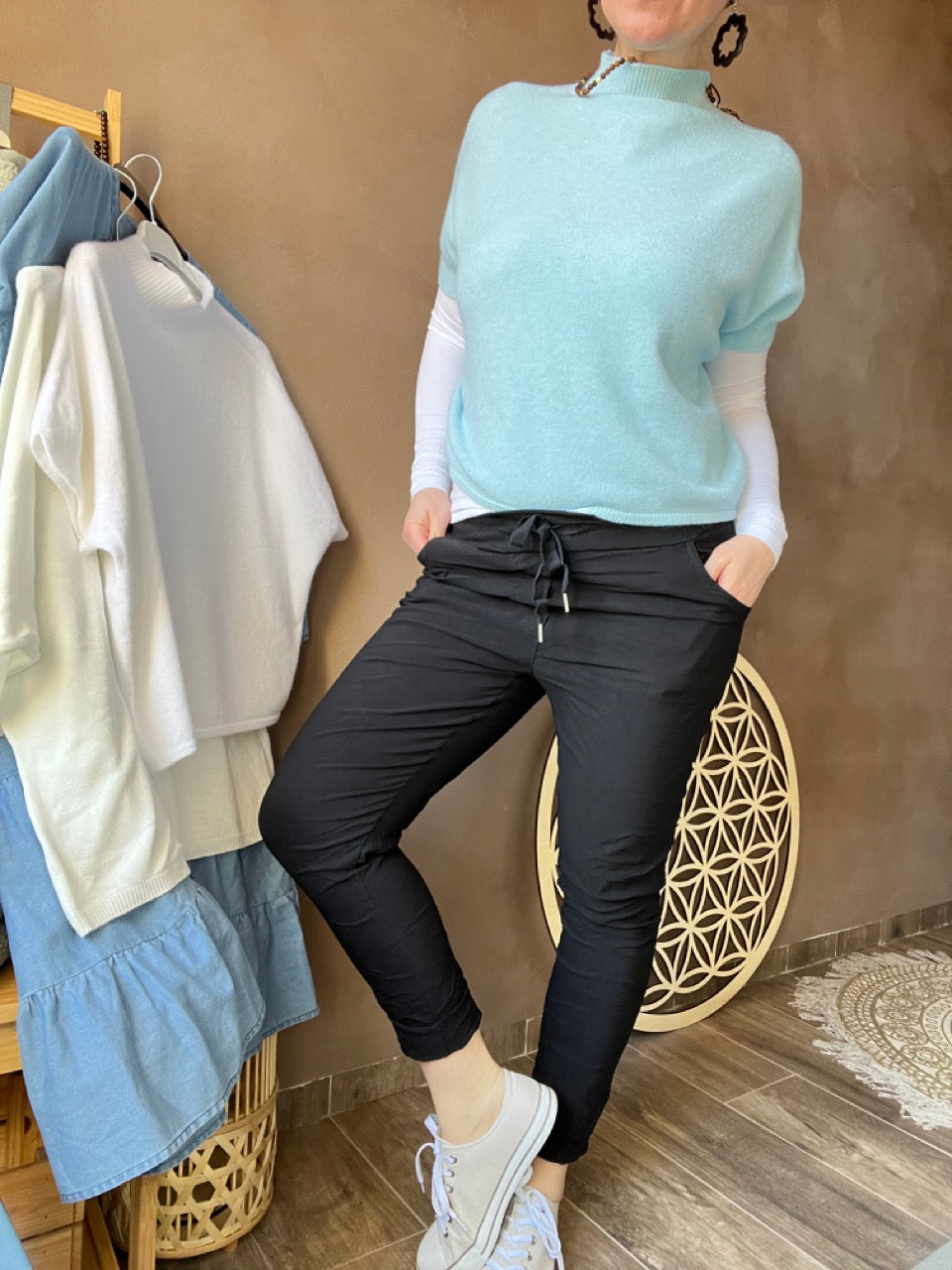 Jogpants Nice Style Herbst Schwarz