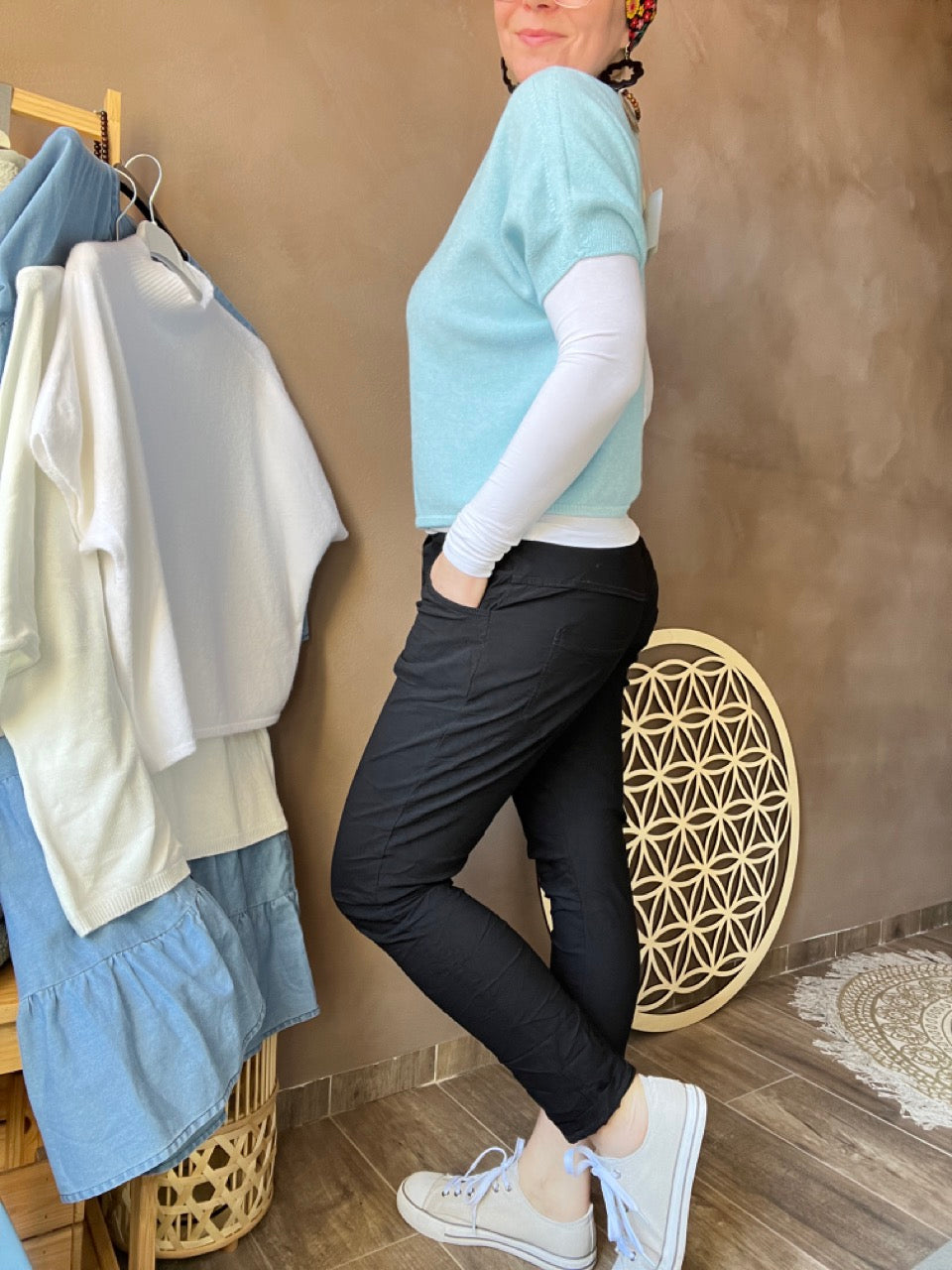 Jogpants Nice Style Herbst Schwarz