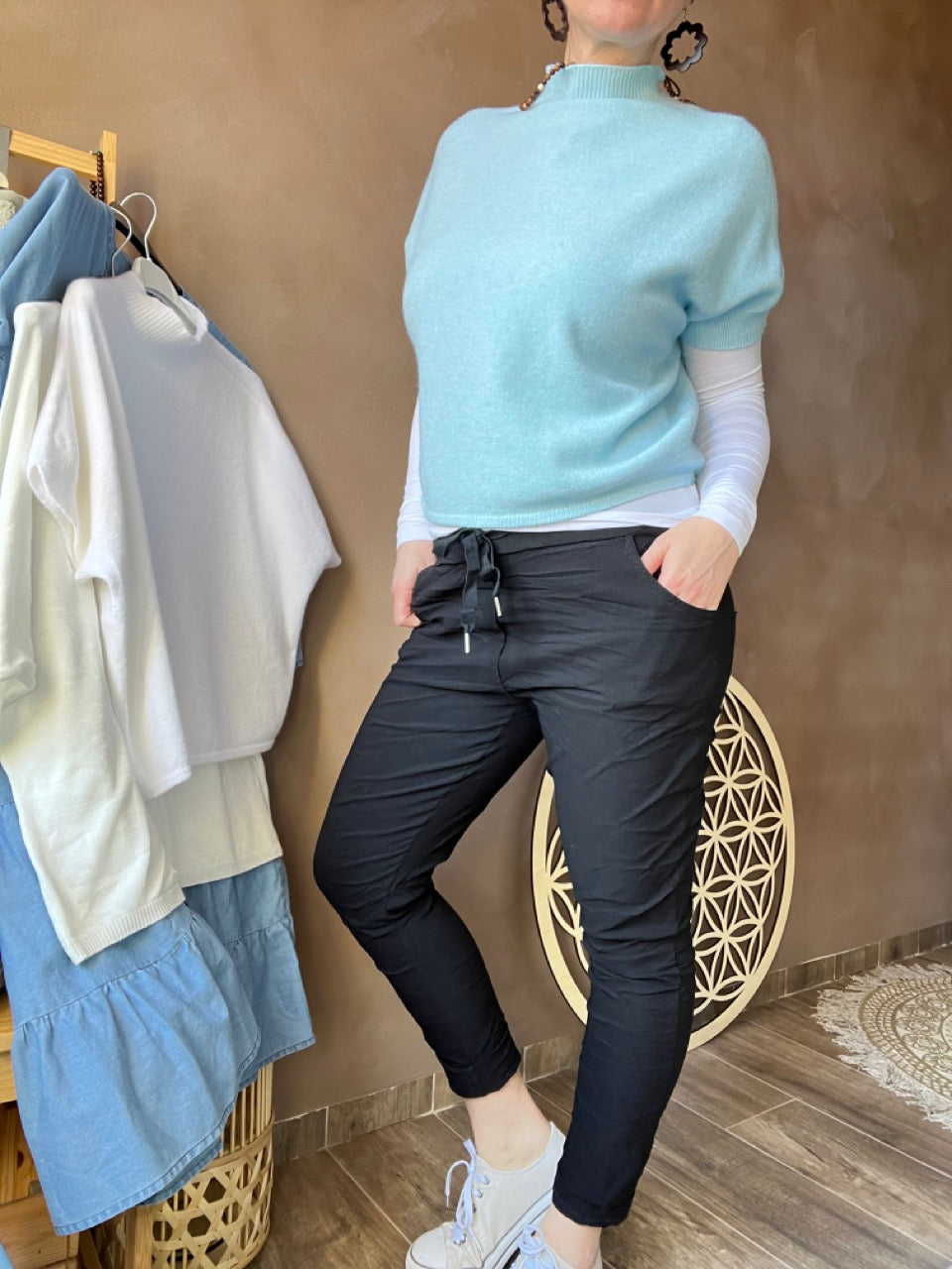 Jogpants Nice Style Herbst Schwarz