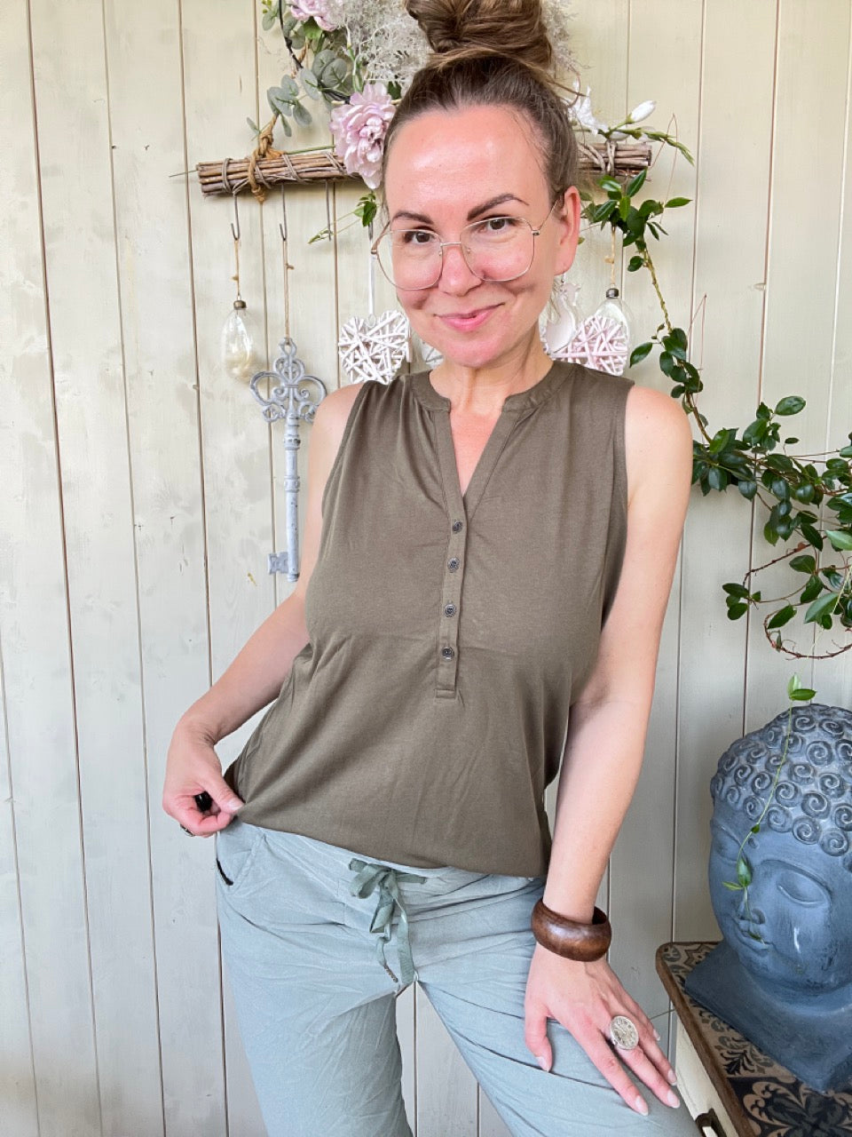 Top Ronja Olive Grün