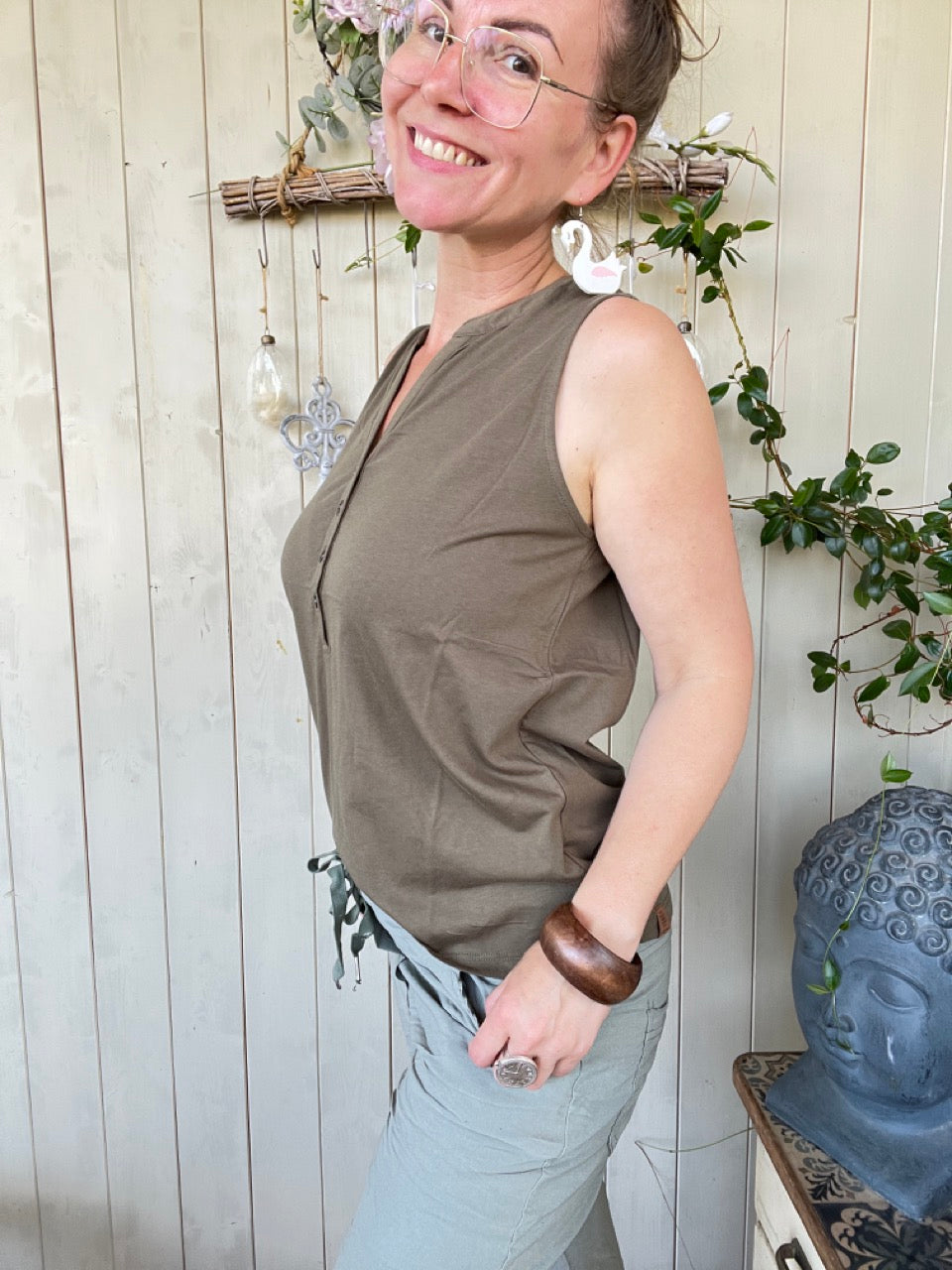 Top Ronja Olive Grün