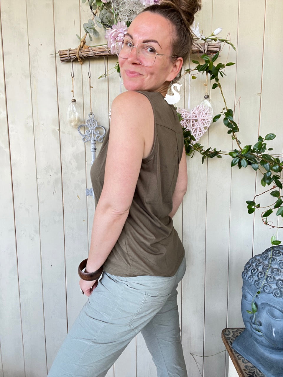 Top Ronja Olive Grün