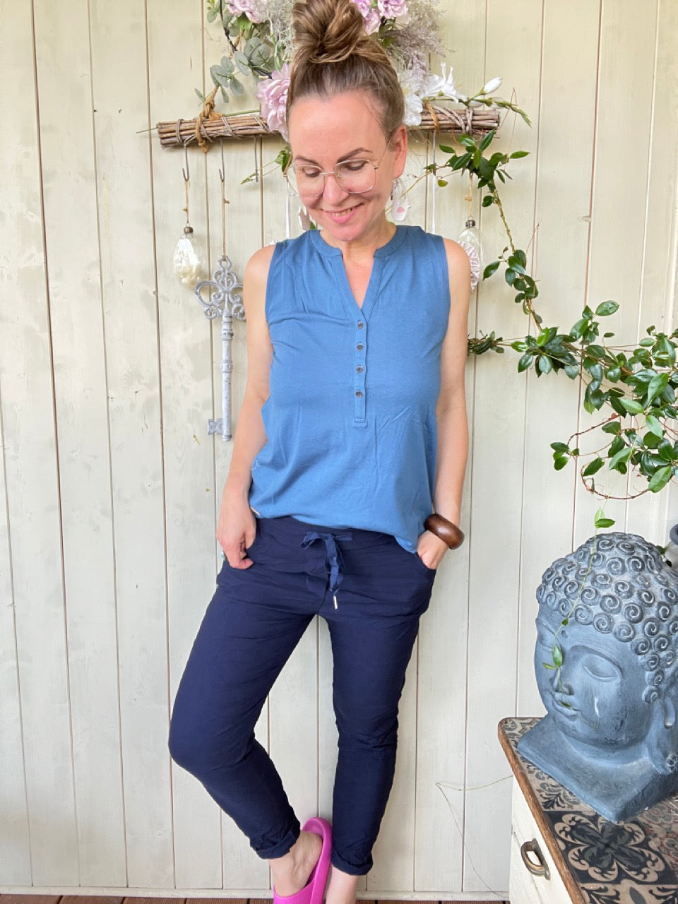 Jogpants Nice Style Dunkelblau Marine