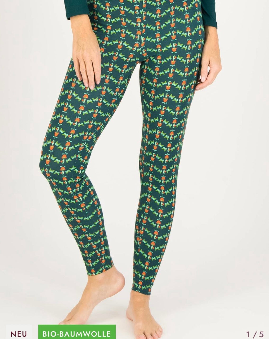 Leggings Wiesengrund Grün